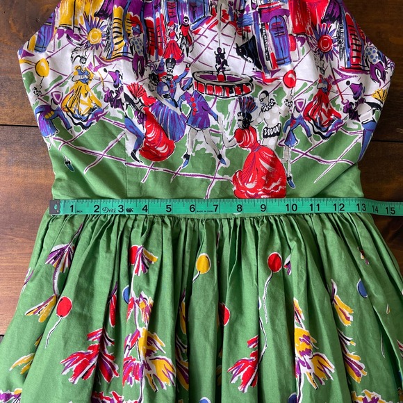 Trashy Diva Anette Carnival Sleeveless Knee Length Fit Flare Dress Women's 8 - Picture 11 of 11